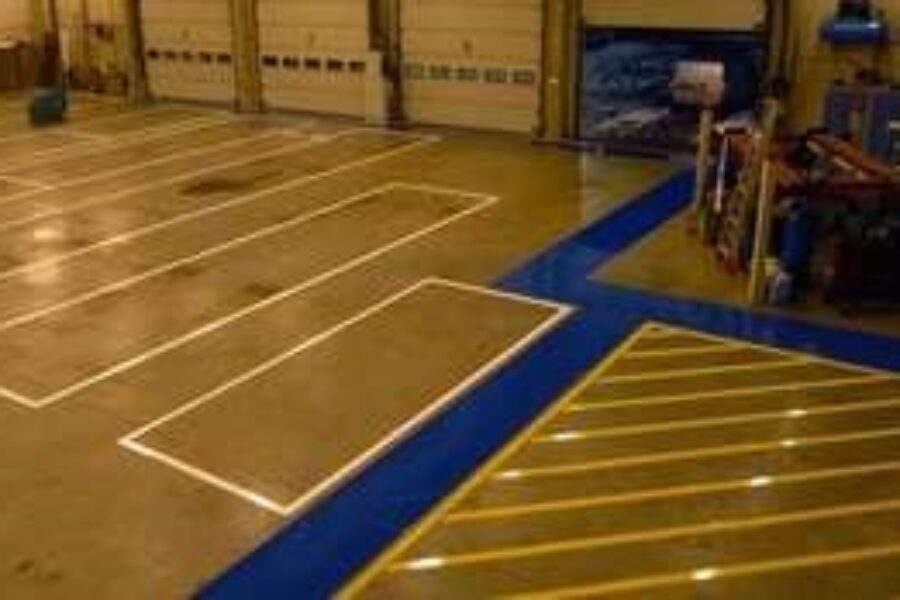 marquage sol intérieur - peinture epoxy