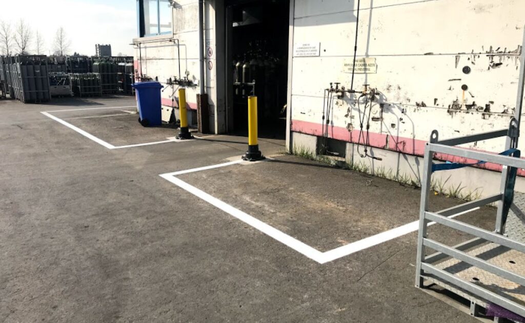 Chantier BTG Solgroup 1 Chantier BTG Solgroup
protections à base de poteaux absorbeurs