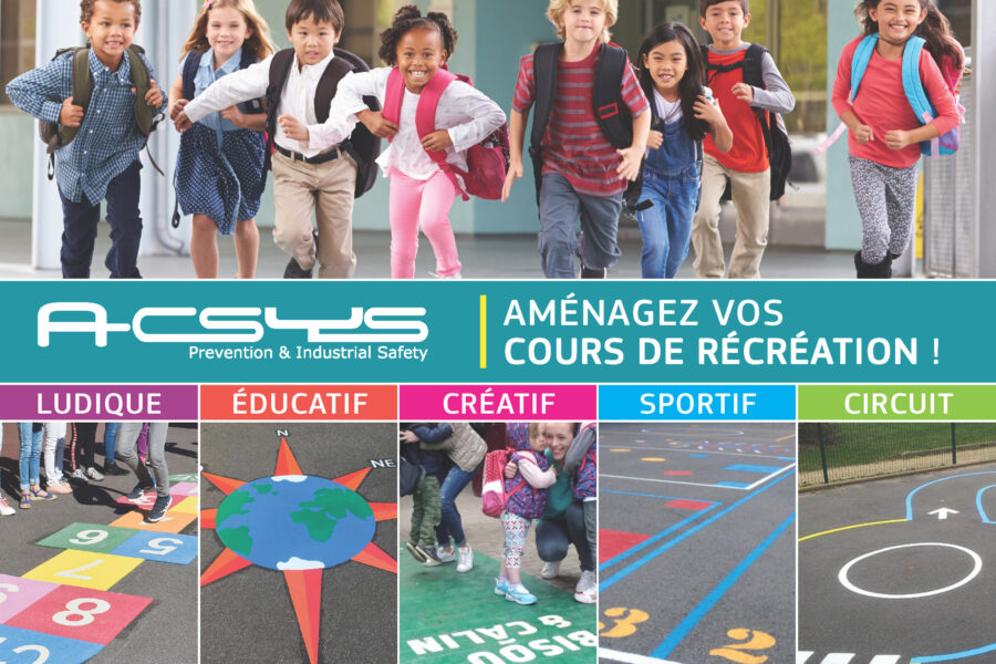 flyers casts pour aménager les cours de récréation