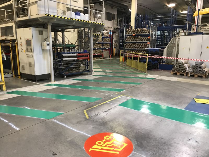 Marquage au sol peinture polyurethane 5