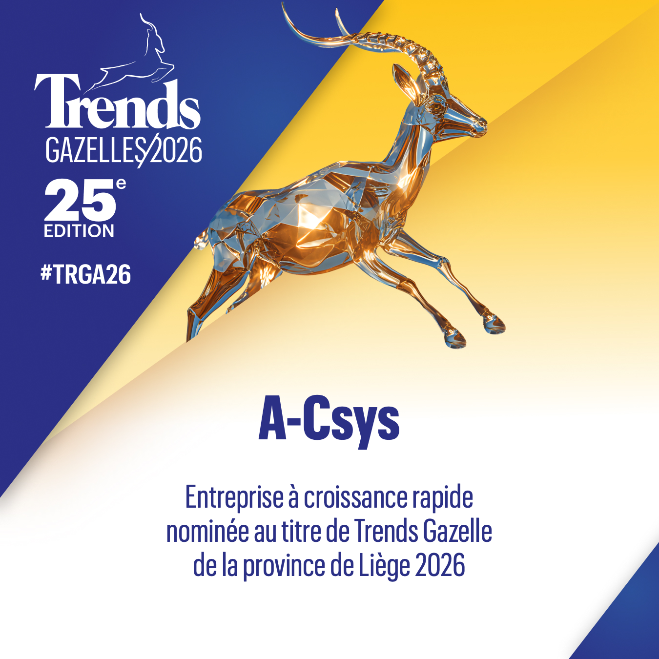 A-csys nominée aux Trends Gazelles 2026 1 A-csys nominée aux Trends Gazelles 2026