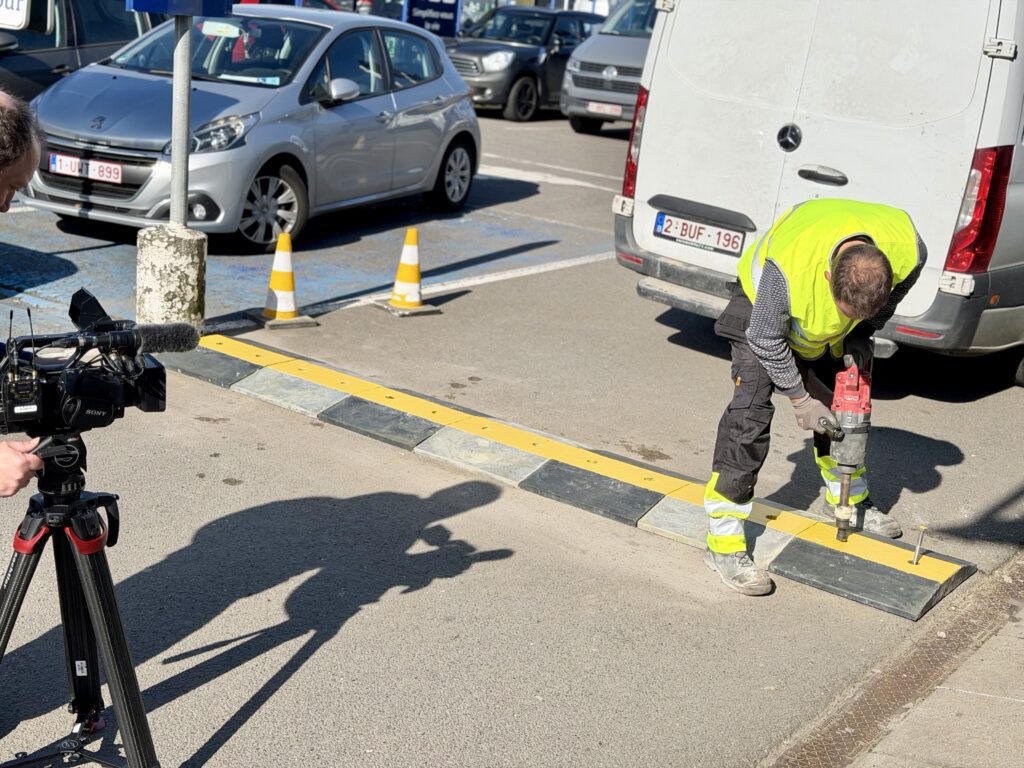 Tournage RTBF A-csys + ralentisseur GreenBump