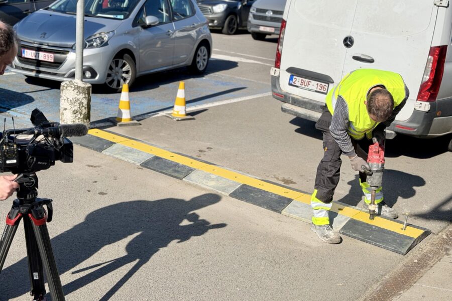 Tournage RTBF A-csys + ralentisseur GreenBump